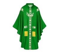 Priest Robe | Sacred Priests Costume, Embroidered Clergy Robe Costume With Ribbon Catholic Church Suit - For Men Prayer Cosplayer Church Stage Masquerade Carnival Wedding