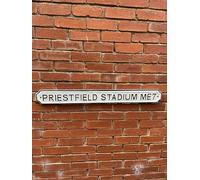 PRIESTFIELD STADIUM ME7 Vintage/Retro Gillingham football style solid thick metal road sign