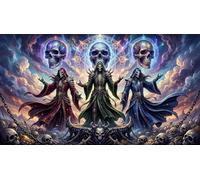 Priests of The Void 1000 Piece Jigsaw Puzzle,Premium Cardboard,Home Wall Decor,Great Gifts Skull,Whimsical Challenge,Educational Toy,Adults & Kids 14+,Stress Relief 70x50cm
