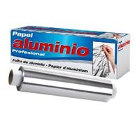Prieto Larrey - Professional Aluminium Foil - Large Roll of 40 cm x 250 m 13 Micron - With Cutting Saw - Ideal for Kitchen, Food, Catering or Hairdressing