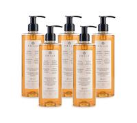 Prija Fortifying Shampoo with Eruca Sativa for All Hair Types 5x 380ml | Cleanses and Revitalises Hair. Boosts Shine and Improves Texture. Hydrating Formula with Pump Dispenser.