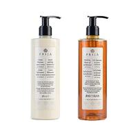 Prija Hand Body Moisturiser Vitamin E and Shower Gel Bundle 2x 380ml | Vitalising 2 in 1 Shower Gel and Shampoo with Ginseng Extract. Hydrating Spa Body and Hair Care Set.