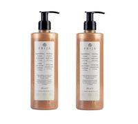 Prija Vitalising Creamy Bath Foam, Pearly Texture for Radiance Boost, Gently Cleanses and Moisturises The Skin with Ginseng Extract 2 x 380ml