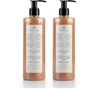 Prija Vitalising Creamy Bath Foam with Panax Ginseng Root Extract, Moisturising and Relaxing Shower and Bath Gel, Gently Cleanses, Vegan Friendly 380ml (Pack of 2)