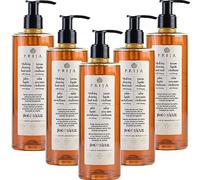 Prija Vitalising Hand Wash with Ginseng Extract Gently Cleanses Hands, Moisturising Liquid Hand Soap, Vegan Friendly with Energising Fragrance 5 x 380ml
