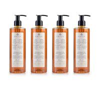 Prija Vitalising Shower Gel and Shampoo with Ginseng Extract - 4 x 380 ml - Hydrating and Energising Body and Hair Wash Gel with Pump Dispenser