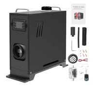 PRIJESSE 2024 Upgraded | 12V All-in-One Diesel Air Heater | 5KW-8KW Diesel Parking Heater with LCD Monitor and Remote Control, for Car Trucks Boat Bus RV Caravan SUV Motorhome and Trailer (black)