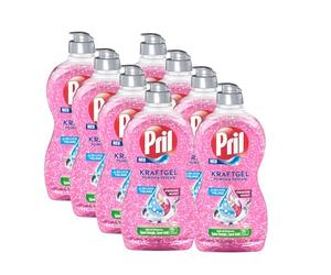 Pril Power & Pearls Dishwasher Detergent Pomegranate & Orange Blossom (8 x 450 ml)