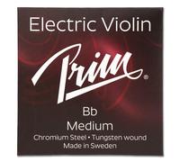 Prim Violin String, Bb String Medium Extra Long (for Instruments with String Lengths Over 395 mm) Single String for Classical and Electric Violins, Steel Core Tungsten Stainless Steel Core, 0.087
