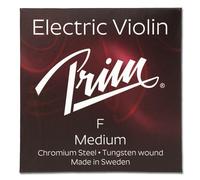Prim violin string, F string medium Single string for classical and electric violins, steel core with tungsten stainless steel winding, 0.053‘/ 1.34 mm
