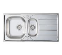 Prima 1.5 Bowl 965x500mm Inset Sink - St/Steel