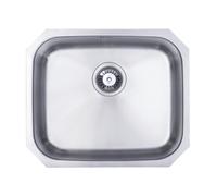 Prima 1 Bowl Large Undermount Sink - Polished Steel