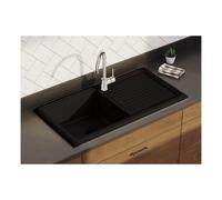 Prima 1 Bowl Reversible Ceramic Sink - Black Finish: Black