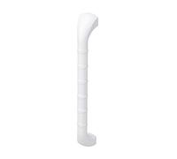 Prima 18" Non-Slip Grab Bar - Bathroom Handle Ideal for Toilet, Bath and Shower - Safety Bar - White - Support for Adults and Elderly People
