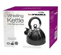 PRIMA 2.5 Litre Whistling Kettle, Metallic Black by Prima