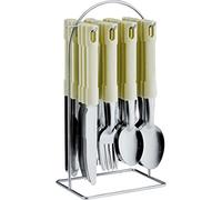 Prima 24 PC CUTLERY SET STAINLESS STEEL WITH TRAY/STAND (Cream with Stand)