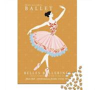Prima Ballerina Ballet Poster 1000 Piece Jigsaw, 52x38cm/1000pcs