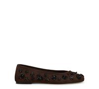 Prima Bow Ballet - female - Stuart Weitzman - Ballerina Shoes - Brown - 3 UK - Shoes 3 UK