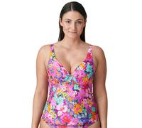 Prima Donna Swim Najac Half Padded Plunge Tankini Top - Floral Explosion - 36E