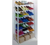 PRIMA FREE STANDING 21 PAIR SHOE RACK TIDY STORAGE SHOE RACK STAND 7 TIER 21 PAIRS SHOE STORAGE ORGANISER