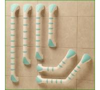 Prima Grab Rails - Mint/White Angled 400mm (16inch)