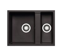 Prima Granite 1.5 Bowl Undermount Sink Finish: Black