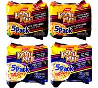 Prima instant noodles family 5 pack | Hot & Spicy and Chicken Flavors (2 Each) | Product of Sri Lanka | Pack of 4
