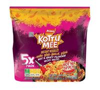 Prima Kottu Mee Noodles | Authentic Sri Lankan Spicy Flavor Instant Noodles | Quick & Spicy | (Pack of 6, Hot & Spicy Flvour Family Pack (80g X 5))