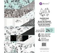PRIMA MARKETING INC Flirty Fleur Pap PAD 12X12, Paper, Black & Teal, One Size