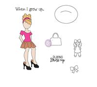 Prima Marketing INC Julie Nutting-Cling Stamps Emmy-Lou, Paper