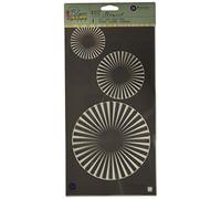 Prima Marketing Plastic Jamie Doughtery Bloom Stencil 6-inch x 12-inch, Circles