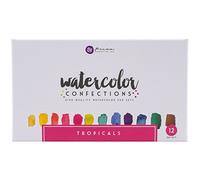 Prima Marketing Prima Confections Watercolor Pans 1-Tropicals, Other, Multicoloured, 12 Count (Pack of 1)