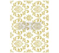 Prima Marketing Re-Design Gold Foil Kacha Decor Transfers-House of Damask RE665586