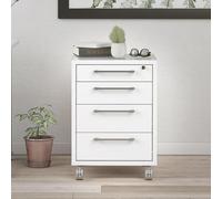 Prima Mobile Cabinet - 4 Drawer - White