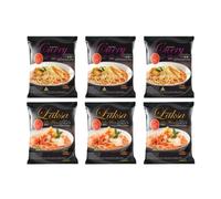 Prima Taste Singapore Laksa and Curry Flavour La Mian Instant Noodles Halal (Pack of 6)