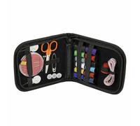 Prima Travel Sewing Kit - Case, Assorted Colours Cotton Reels, Tape Measure, Thimble, Scissors, Needles, Needle Holder, Threader, Large Safety Pin, Buttons