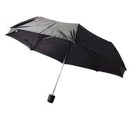Prima Unisex Compact Foldable Travel Umbrella - Black