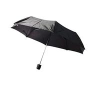 Prima Unisex Compact Folding Umbrella Black Handbag Brolly Portable Travel Hiking Daily Umbrella