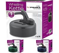 PRIMA Whistling Kettle Aluminium 1.2L, Stainless Steel, Black