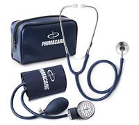 Primacare DS-9194 Classic Series Pediatric Blood Pressure Kit, (For Children) Long Lasting Latex Inflation System with Stethoscope and Leatherette Case, Navy