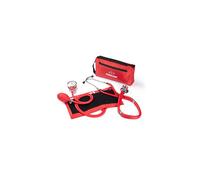 Primacare DS9181RD Professional Aneroid Sphygmomanometer and Sprague Rappaport Stethoscope Manual Blood Pressure Kit with Cuff and Carrying Case Red