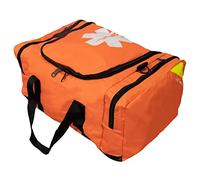 Primacare KB-4135-O First Responder Bag for Trauma, Professional Compartment Kit Carrier for Emergency Medical Supplies, Orange, 21x15x5 inches