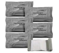 PrimaCare WB-7706 6" Israeli Emergency Bandage - Compression Trauma Wound Dressing, Sterile Vacuum-Sealed for Bleeding Control, Tactical Medical First Aid Kit - 5 Count