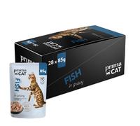 PrimaCat - Classic Complete Wet Cat Food, Fish in Gravy Flavoured Cat