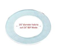 Primaflow 1 1/4" Sink Waste Washer, Plastic, Flat, 1 1/2" BSP, 86.5mm, 44mm Hole, 1.5mm Thick