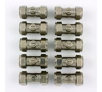 Primaflow 15mm Chrome Plated 2-Port Brass Compression Valve (Packet of 10)