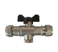 Primaflow 15mm DZR Double Check Valve with Isolating Valve - Pack of 2