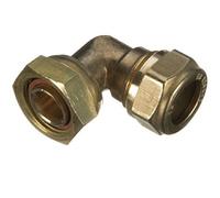 Primaflow 90001243 Compression Bent Tap Connector, Brass, 15 x 1/2-Inch