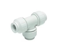 Primaflow 90003114 JG Speed Fit Equal Tee, White, 15 mm, Set of 2 Pieces