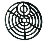 Primaflow 90025915 GA Plastic Drain Grid-6 inch Dia Round, Black